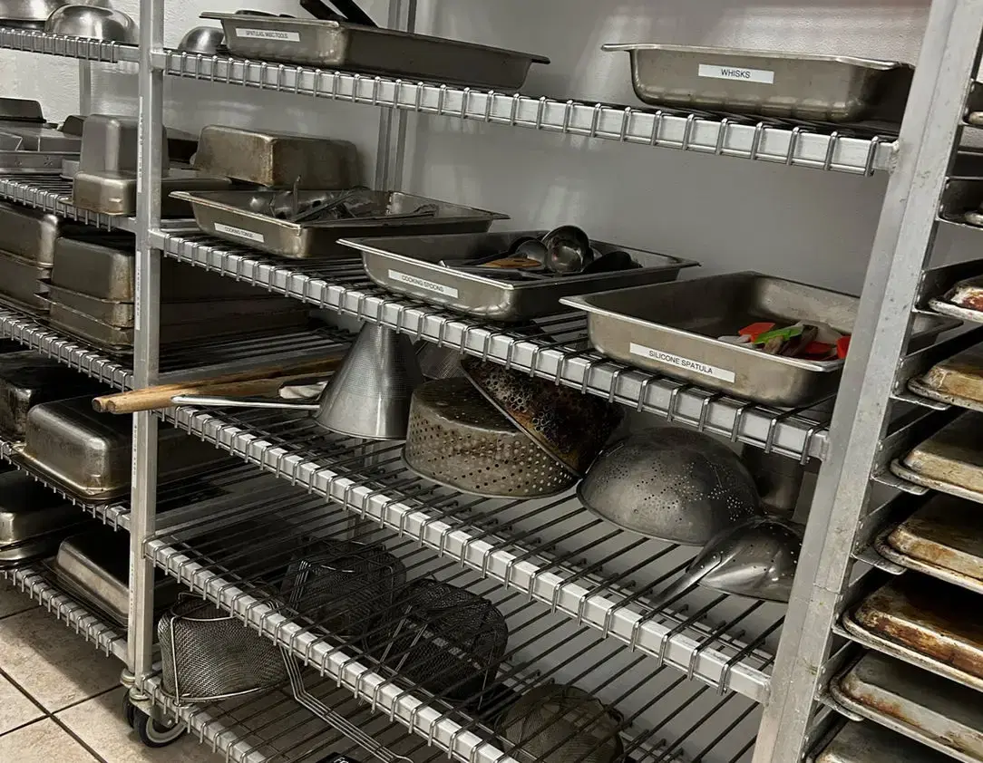 Inside the licensed commercial kitchen where Sunny Island Pepper Sauce is made.