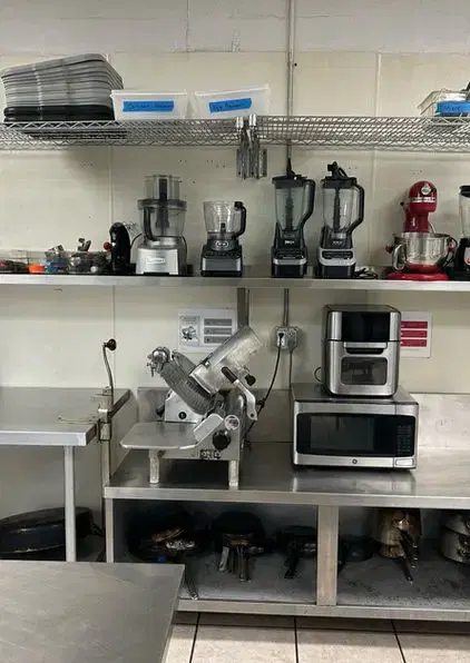 Inside the licensed commercial kitchen where Sunny Island Pepper Sauce is made.